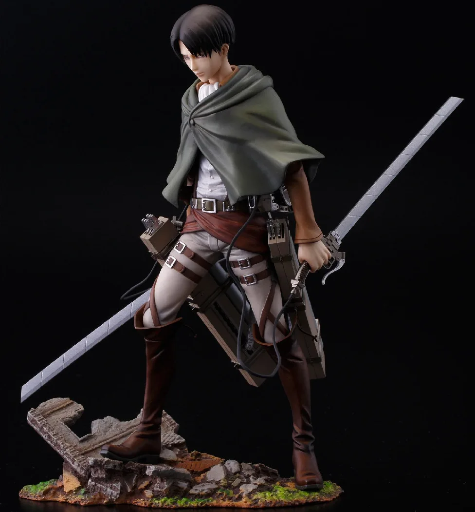 Attack On Titan Survey Corps Captain Levi Ackerman Figure Model Toys Statue Collection Gifts