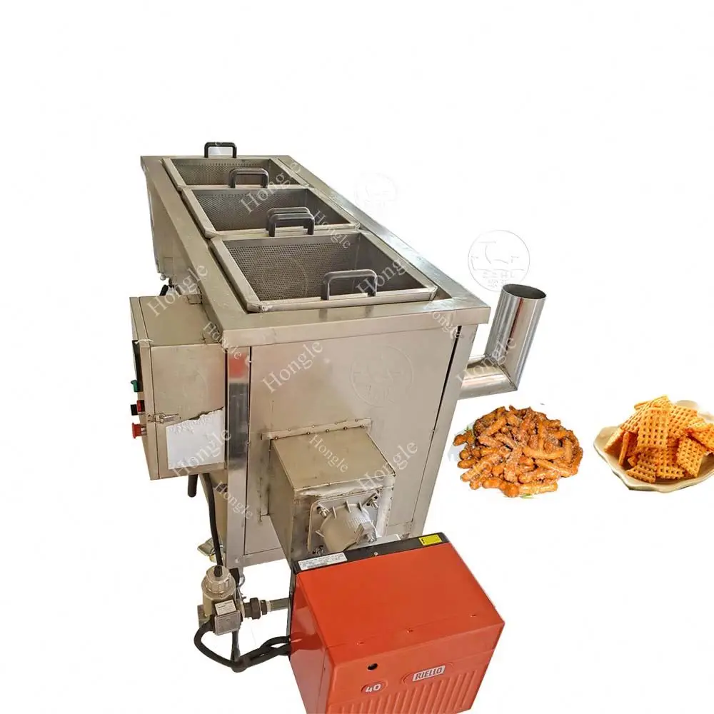 Hot Selling Kettle Chips Frying Machine Large Round Deep Basket Gas Fryer Commercial