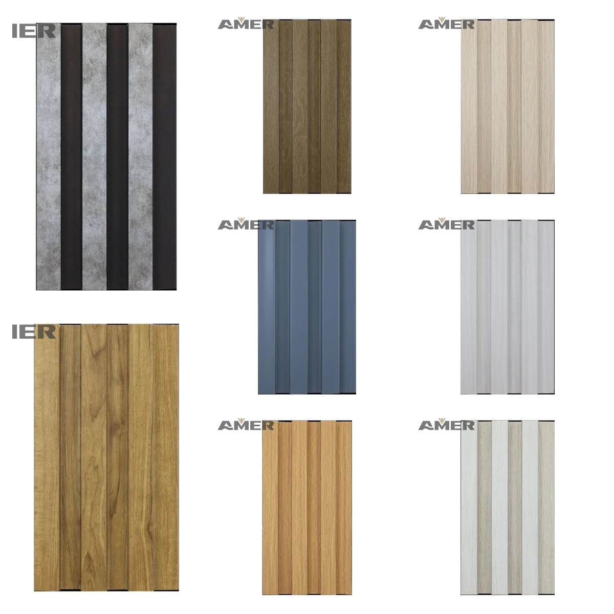 150mm 200mm 300mm Acoustic Fluted pvc Marble Pu interior Decorative Other Stone Interior 3d ps Wpc Pvc Boards wall panels