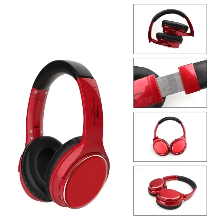 VJ901 Hi-Fi беспроводные наушники складные Накладные стерео гарнитура с микрофоном для спортивной игровой музыки и авиации MP3 AUX Функция
