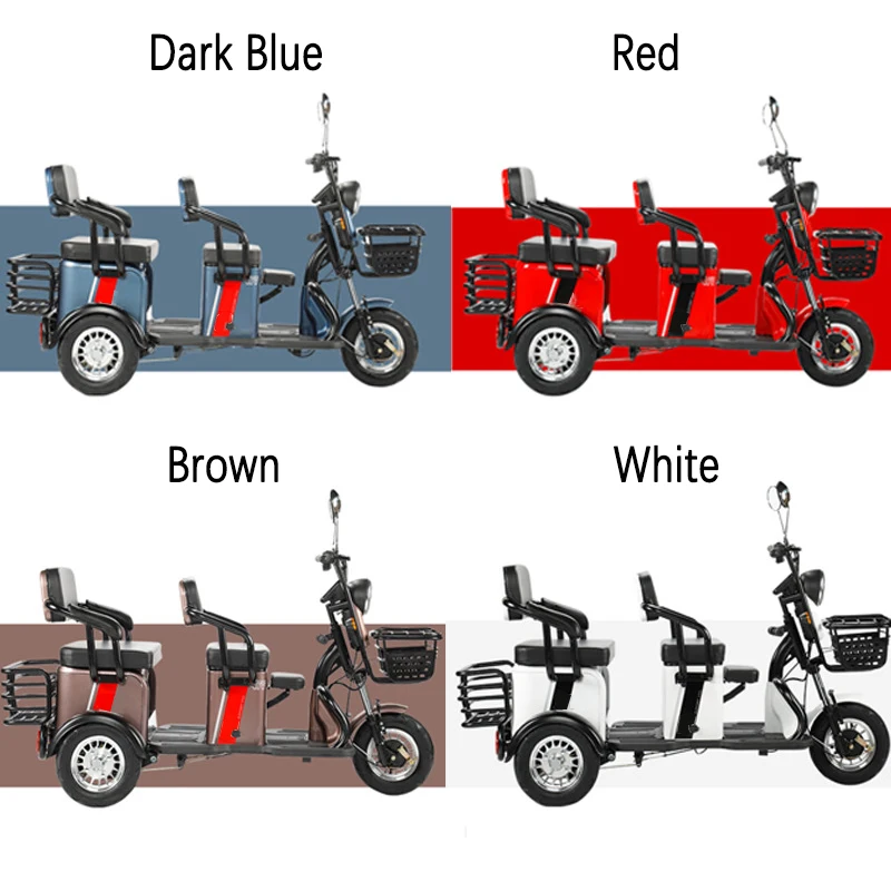 800 Вт/1000 Вт Электрический грузовой трехколесный велосипед для взрослых OEM ODM трехколесный велосипед с пользовательским логотипом