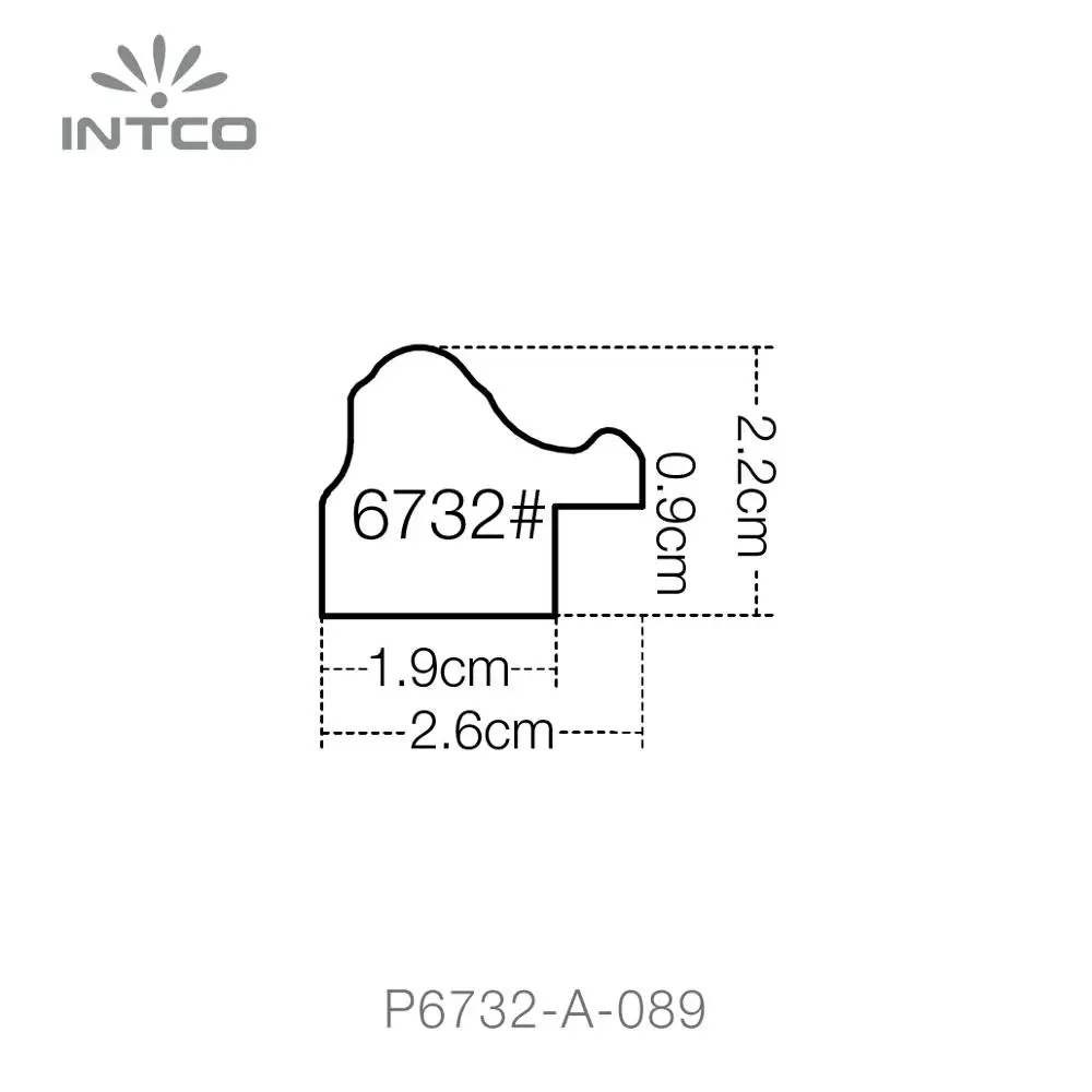 INTCO New Arrival  Factory Price Decorative Patina Antique Painting Art Photo Picture PS Moulding Frame