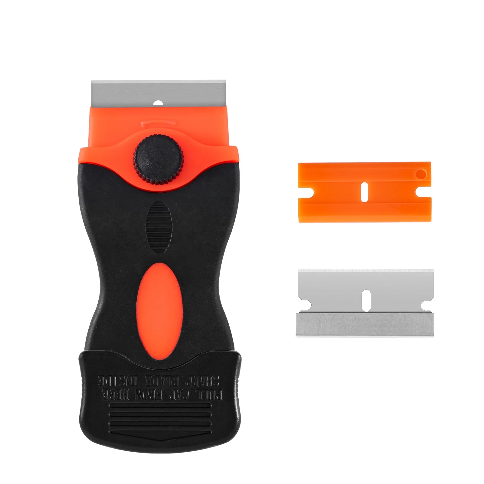 7mo Safety Razor Blade Scraper Knives Car Wrap Tools Window Glass Cleaning Scraper Automotive Film Sticker Remover Tool