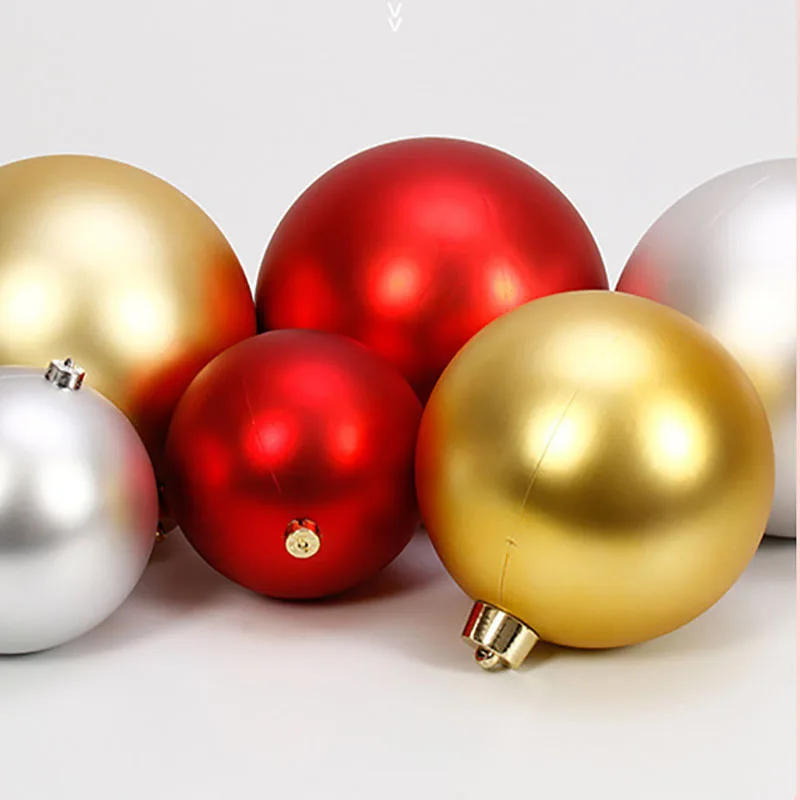red and white Matte Christmas disco ball mall layout bar ceiling decoration christmas ornaments ball large