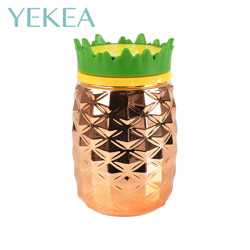 special shaped  plastic double wall pineapple cup for children and students