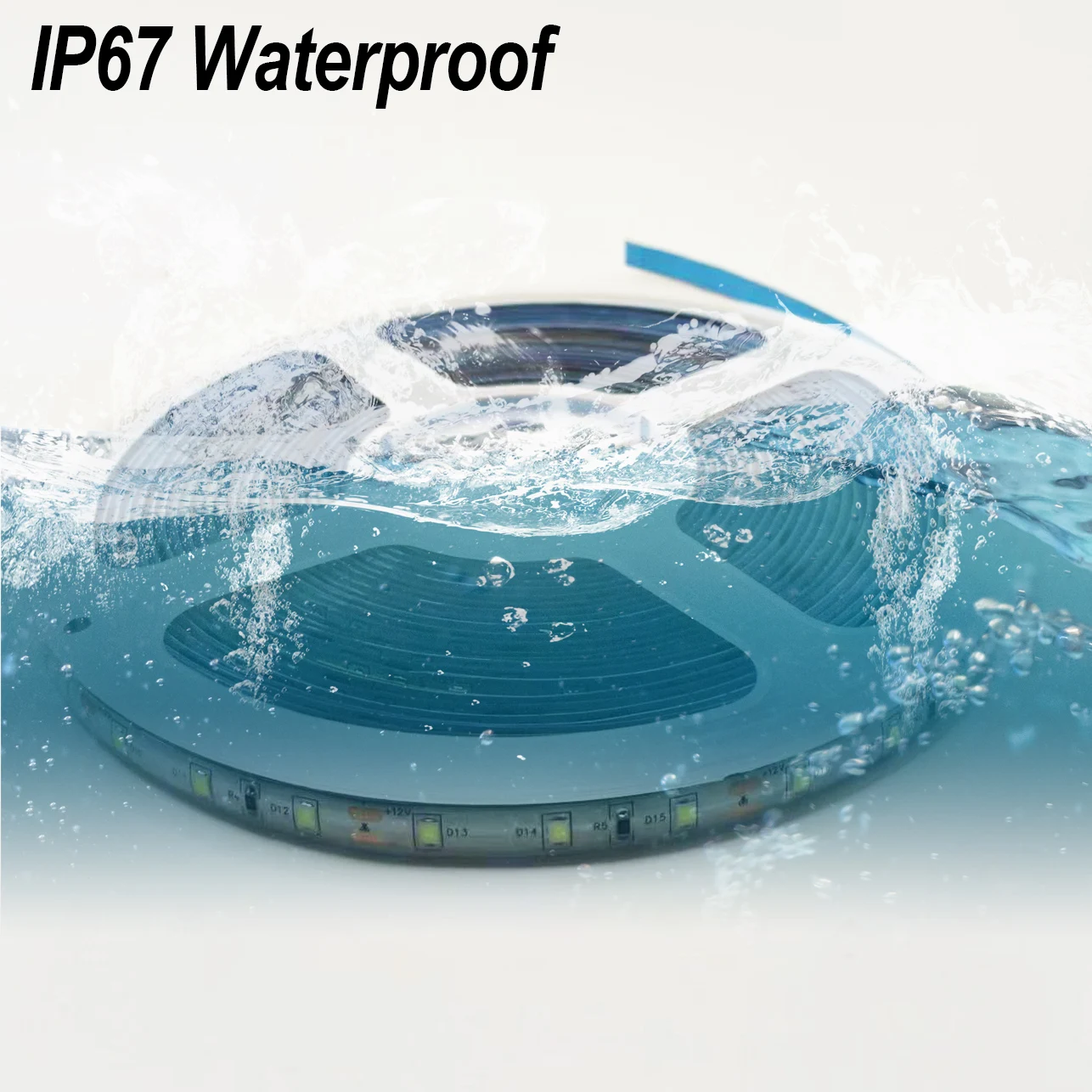 Ip67 SMD 2835 Светодиодная Dmx наружная полоса света 120 240 светодиодов 60d Гибкая 8 мм умная водонепроницаемая лента для ванной комнаты