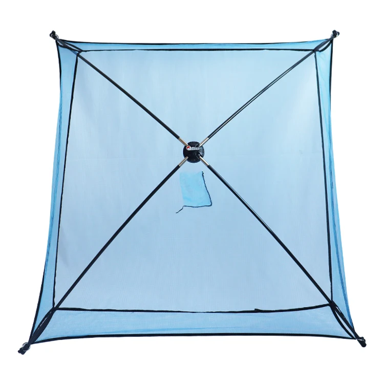 Fishing Net Foldable Mesh Nylon Fishing Net Baits Trap Cast Dip Crab Shrimp Nets Automatic Trap Outdoor Fishnet Portable