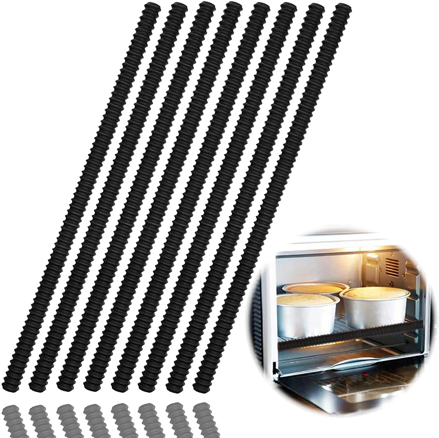 Силиконовая защита для духовки, силиконовая изоляция, резьбовой зажим, протектор для края, защитная крышка, кухонные инструменты для выпечки