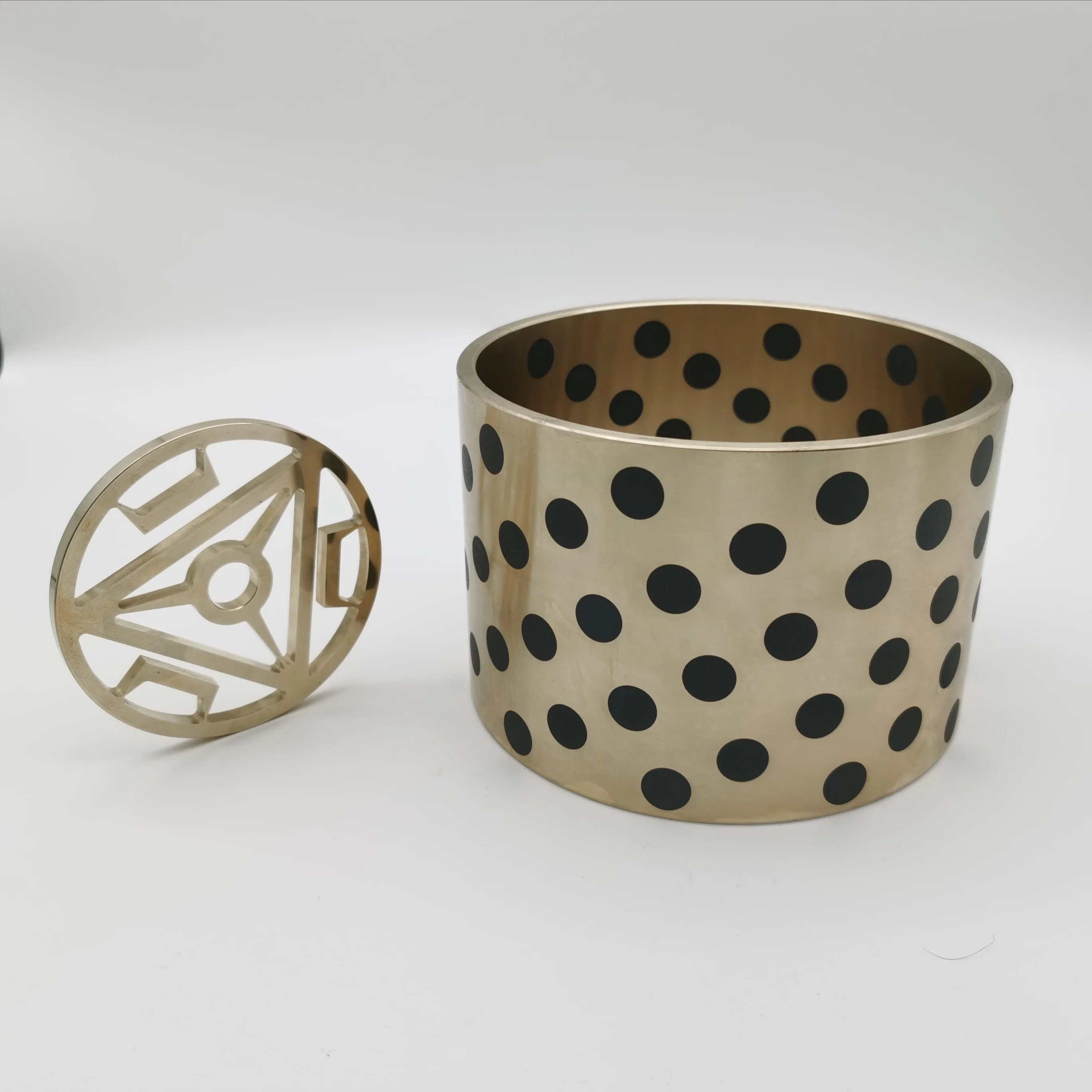 
Bronze Bearing Custom-processed self-lubricating bearing oil-free bushing graphite copper bushing wear sleeve Oil Free Bushings 