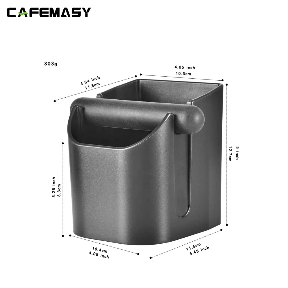 Coffee Tools ABS Plastic Espresso Coffee Knock Box Grind Waste Bin Mini Coffee Grounds Knock Box