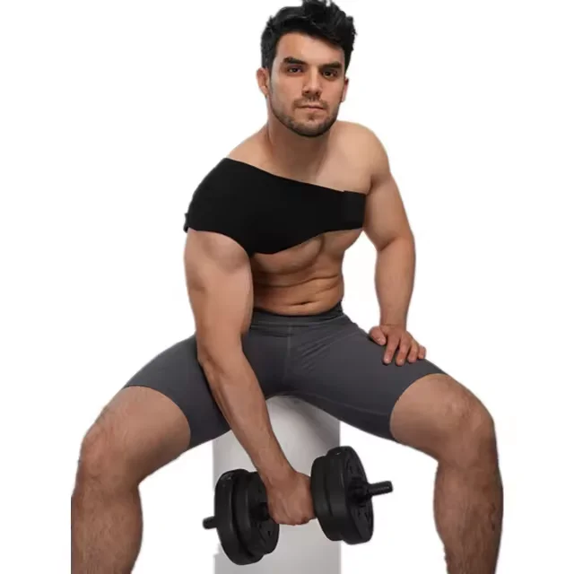 High Quality Flexible Neoprene Strap Single Support Recovery Right Left Black Shoulder Protection Brace