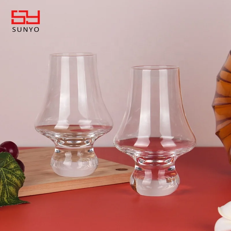 High Quality 190 ML Whiskey Glass Support Customization Unique Style Whiskey Tasting Glass Are Make Of Lead Free Rock Glass