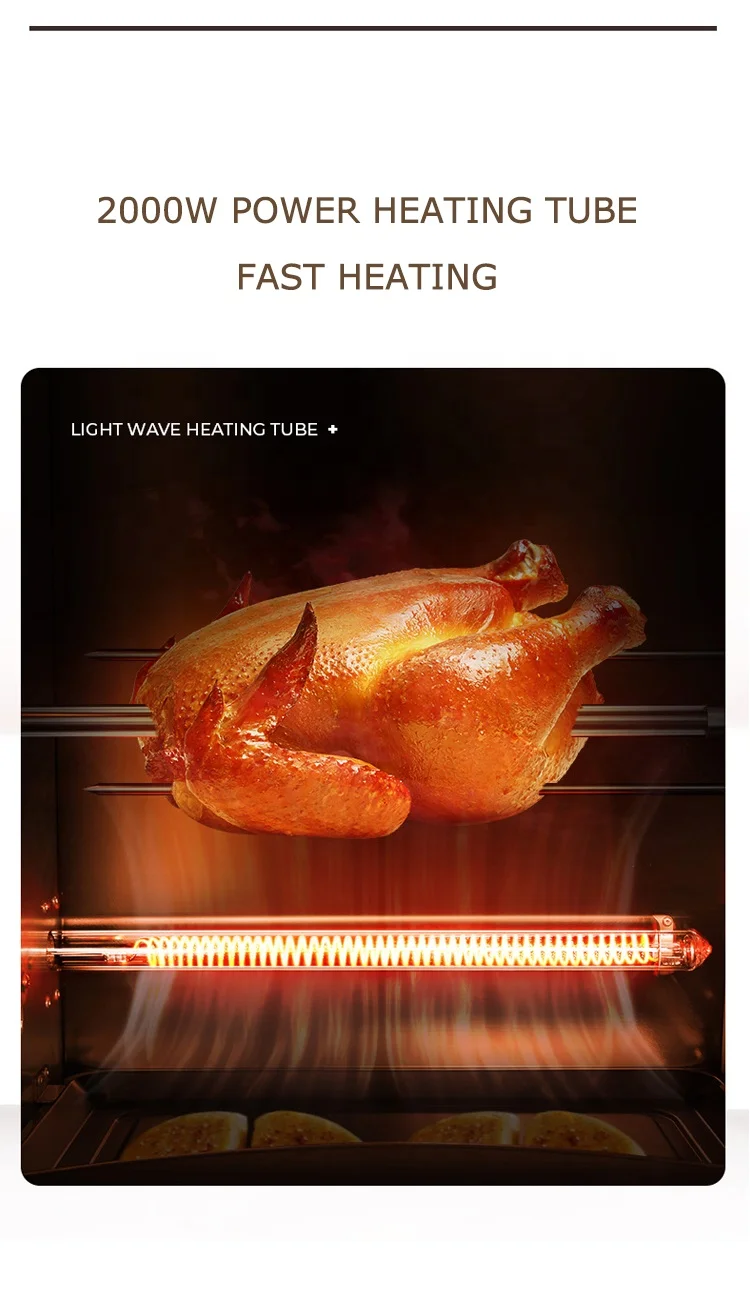  Malaysia italian sale small 38l 58l stainless steel rotisserie chicken kitchen buy an electric gas bakery oven for home
