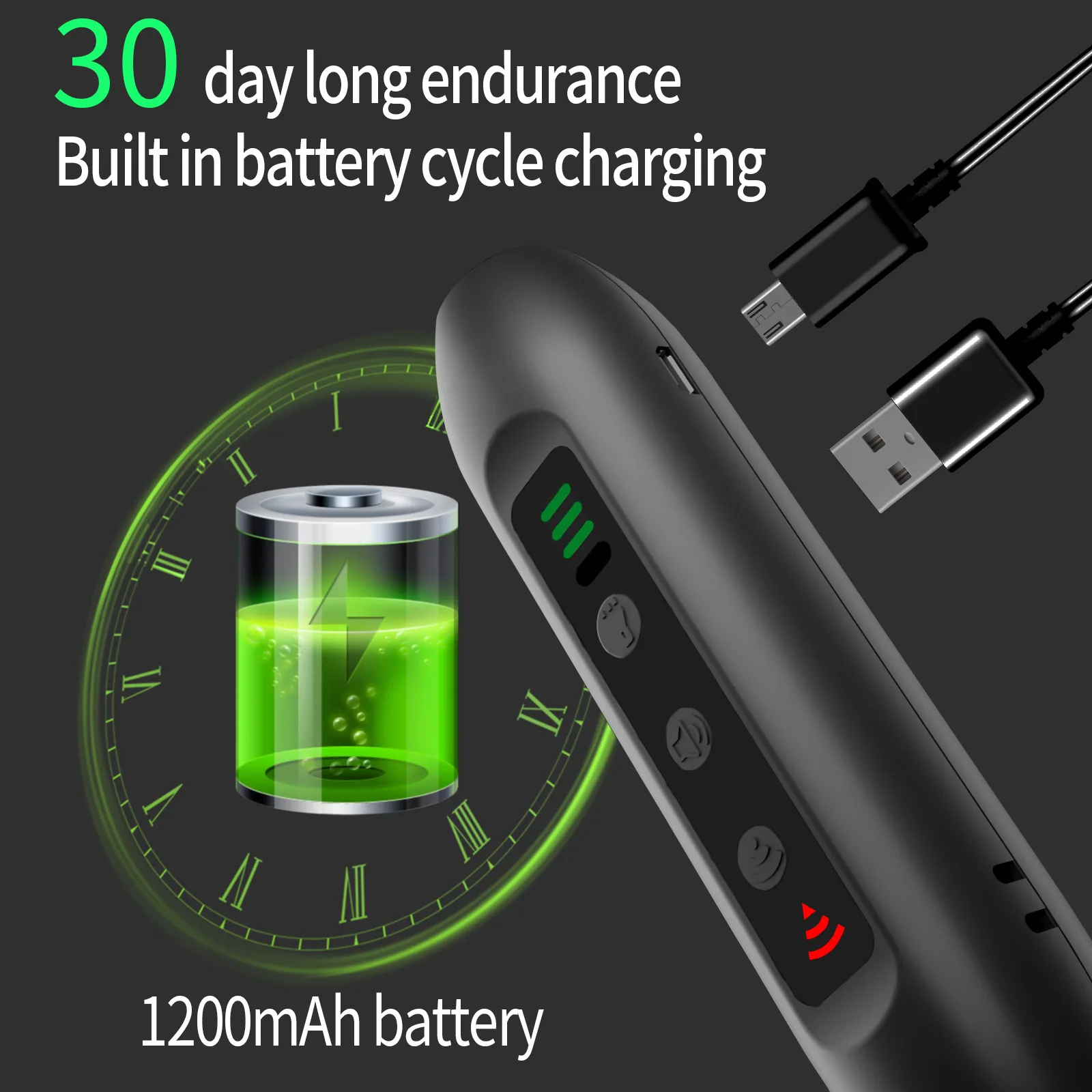 Indoor and Outdoor Anti-Barking Device Control LED Flashlight Anti Barking Device Ultrasonic Dog Barking Deterrent Device