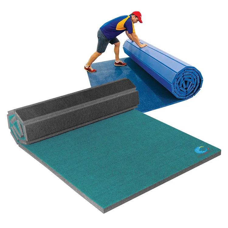 wholesale Cheerleading mats carpet surface wrestling mats New material XPE foam fitness Mat for Fitness Dance use