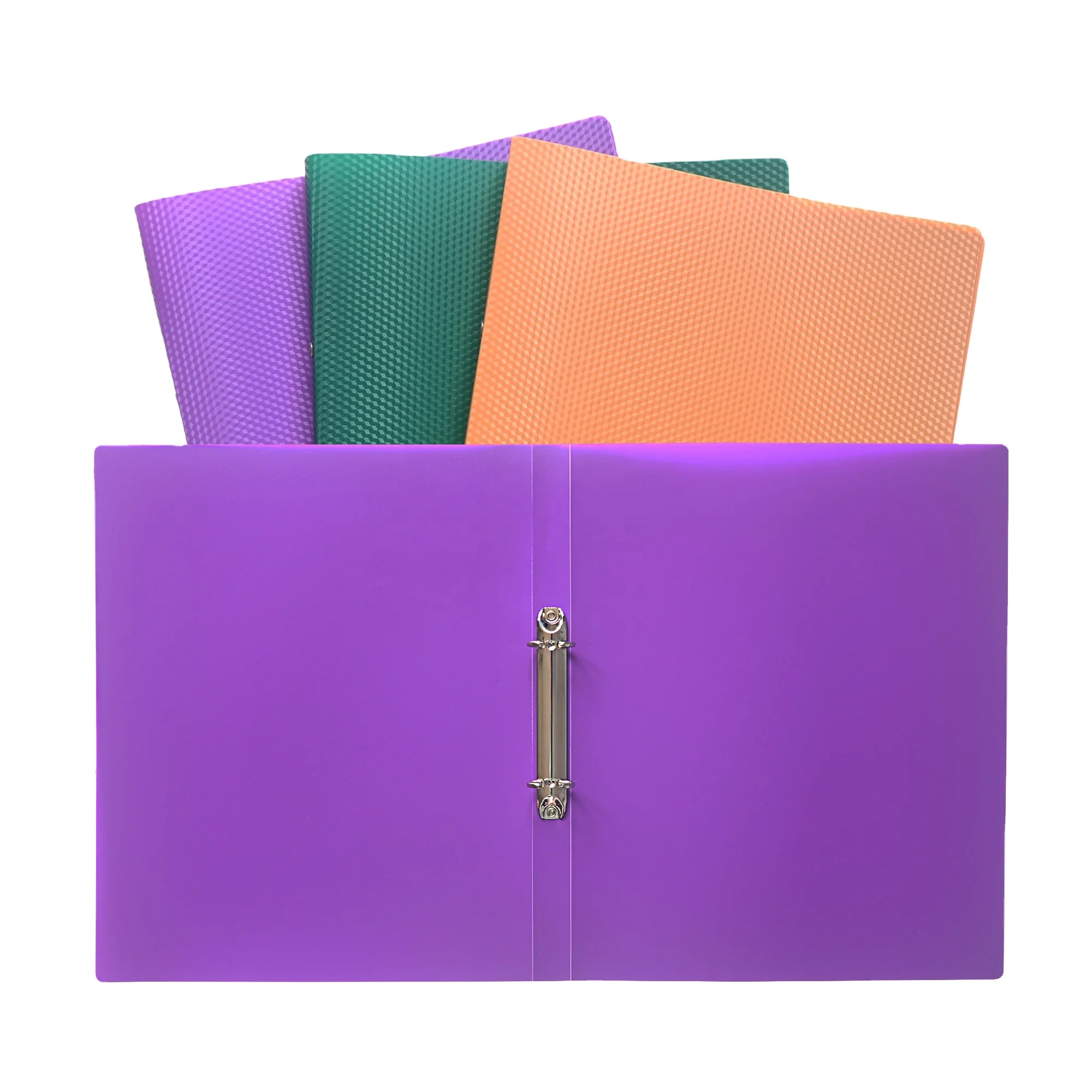 Promotional PP Clear 2 O Ring Binder Document File Folder With Metal Clips For Office and  School Use