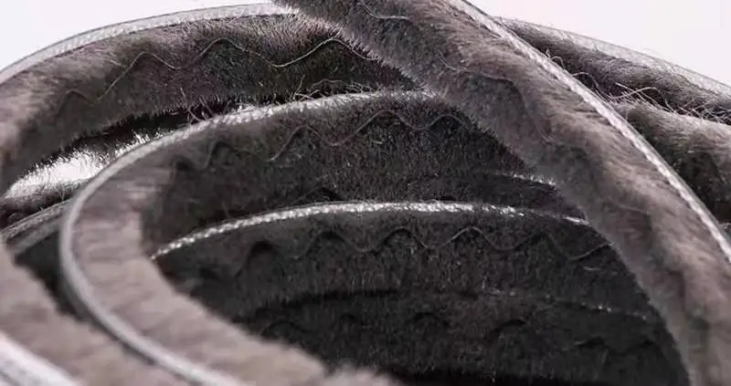 NS.RP FN Non-silicified Weather Strip with Fin Sheet Weather Stripping Mohair Weather Brush Wool pile Sealing Brush