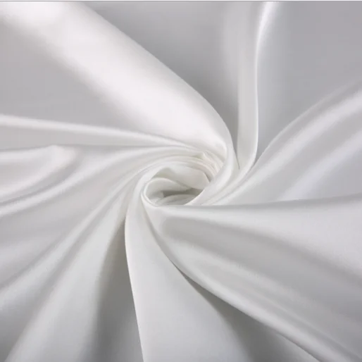 China new product wholesale Crepe heavy candy colours recycled satin fabric for home textile stocklot