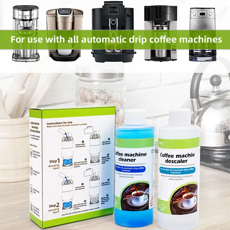 Coffee machine cleaning liquid cleaner kit espresso coffee machine descaling liquid