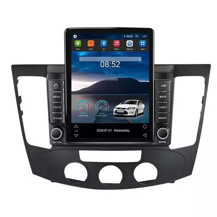 Tesla Android 10 4+64GB IPS DSP Car DVD Player For Hyundai Sonata NF 2009 4G WIFI GPS BT Stereo Radio AM FM car Gps Radio