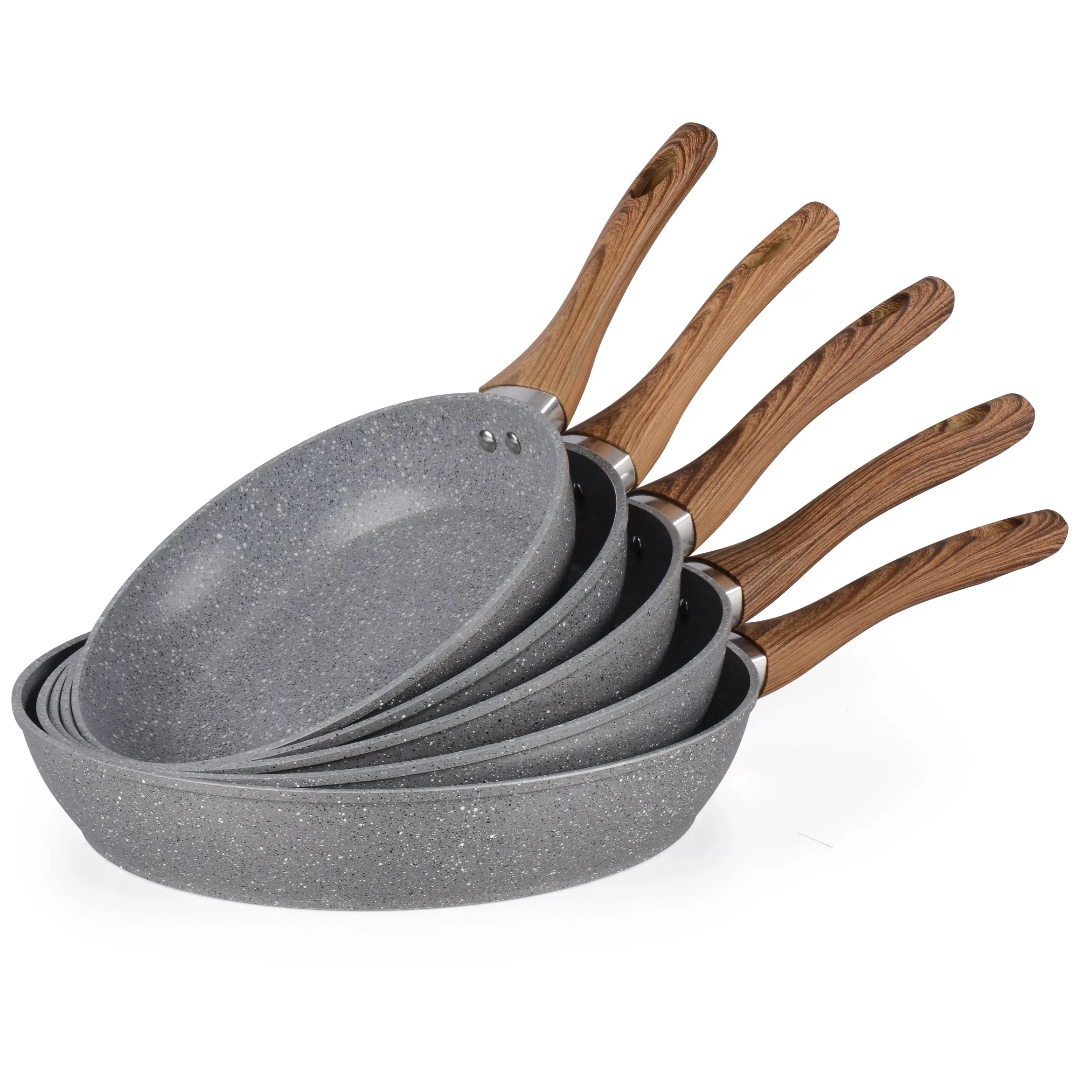 
18/20/22/24/26/28/30cm high quality very cheaper aluminum cast /forged ceramic frying pan/fried pan sets without lid 