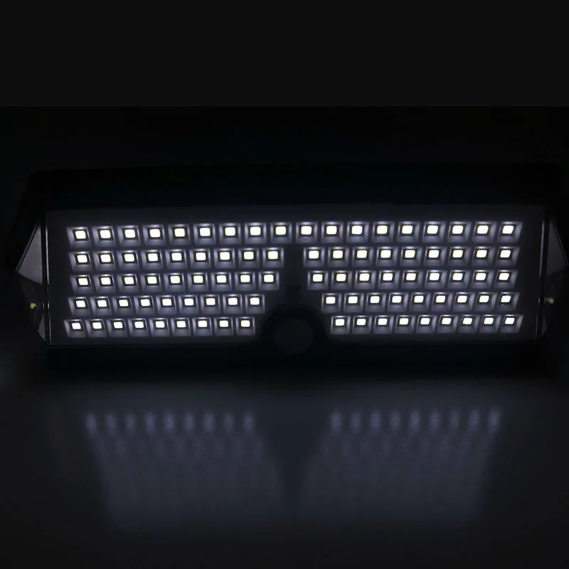 Наружные Настенные светильники для безопасности, высокая яркость, 2200 мАч, угол обзора 270 градусов, водонепроницаемые солнечные светильники, 128 светодиодов на солнечных батареях