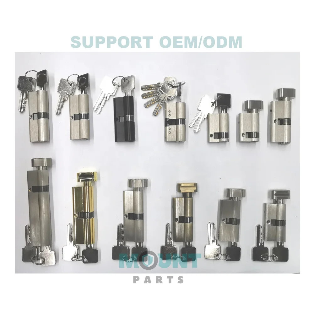 Various Lock Cylinder 45/60/65/70/80/90/120 Double Open/Single Open/Washroom Lock with Keys