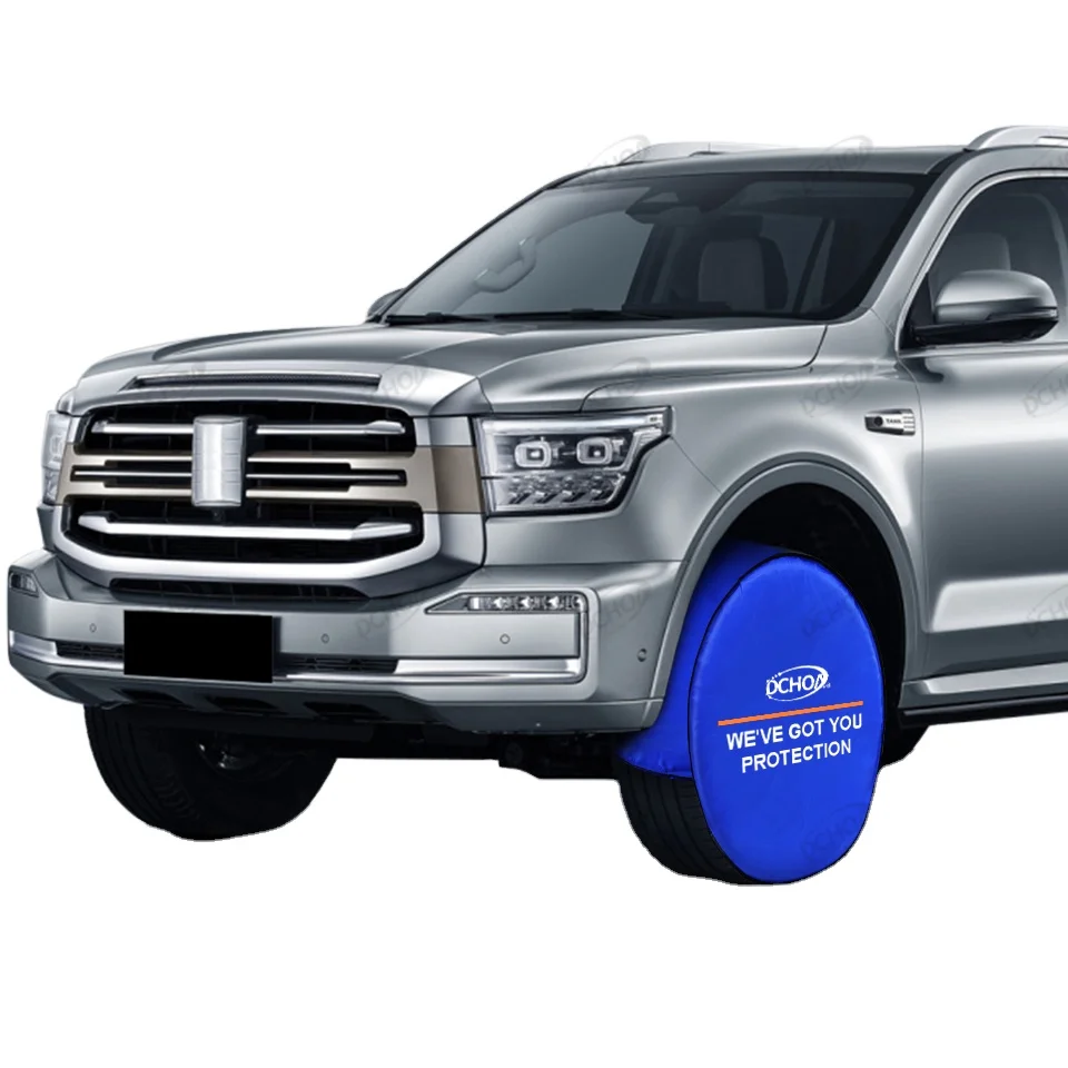 DCHOA  Customized 4 pcs Waterproof Dust-proof car wheel cover window tint tool Car Tire Cover