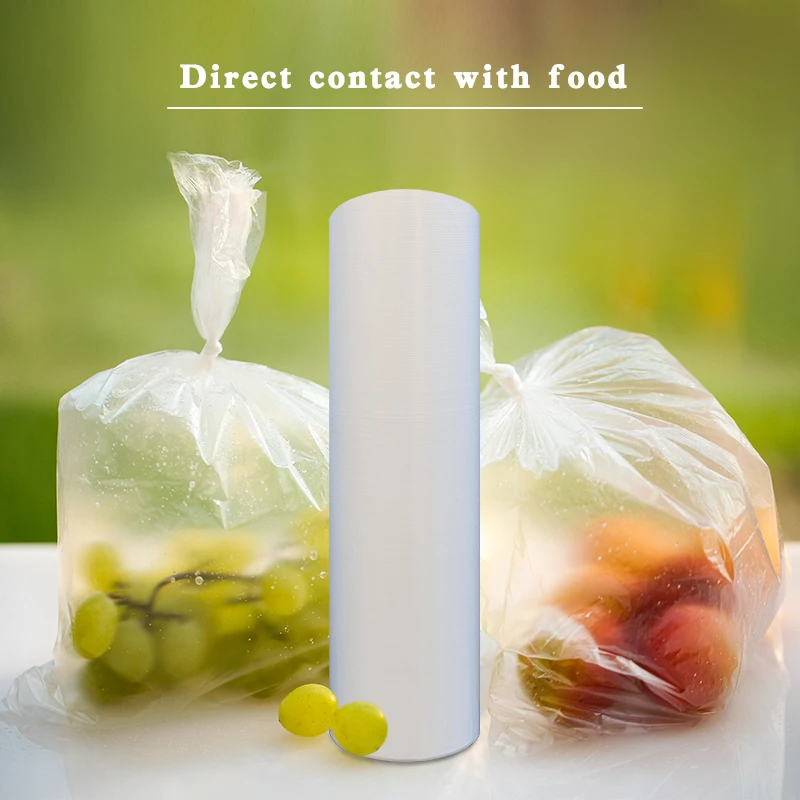 manufacture factory sale PE package plastic bag for food fruit packaging on roll