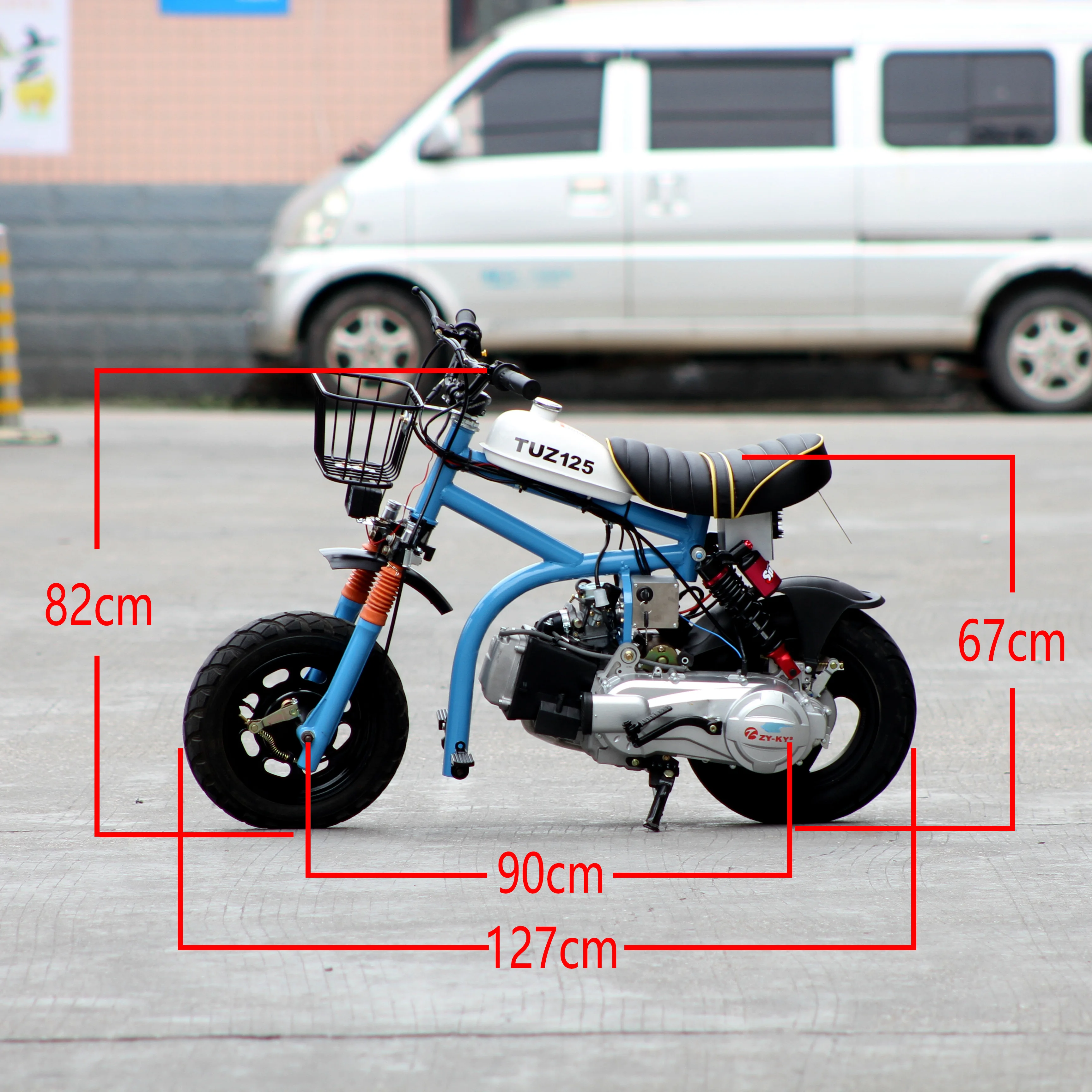 Modified Mini Monkey Baboon lightweight GY6125cc automatic endless speed shift motorcycle