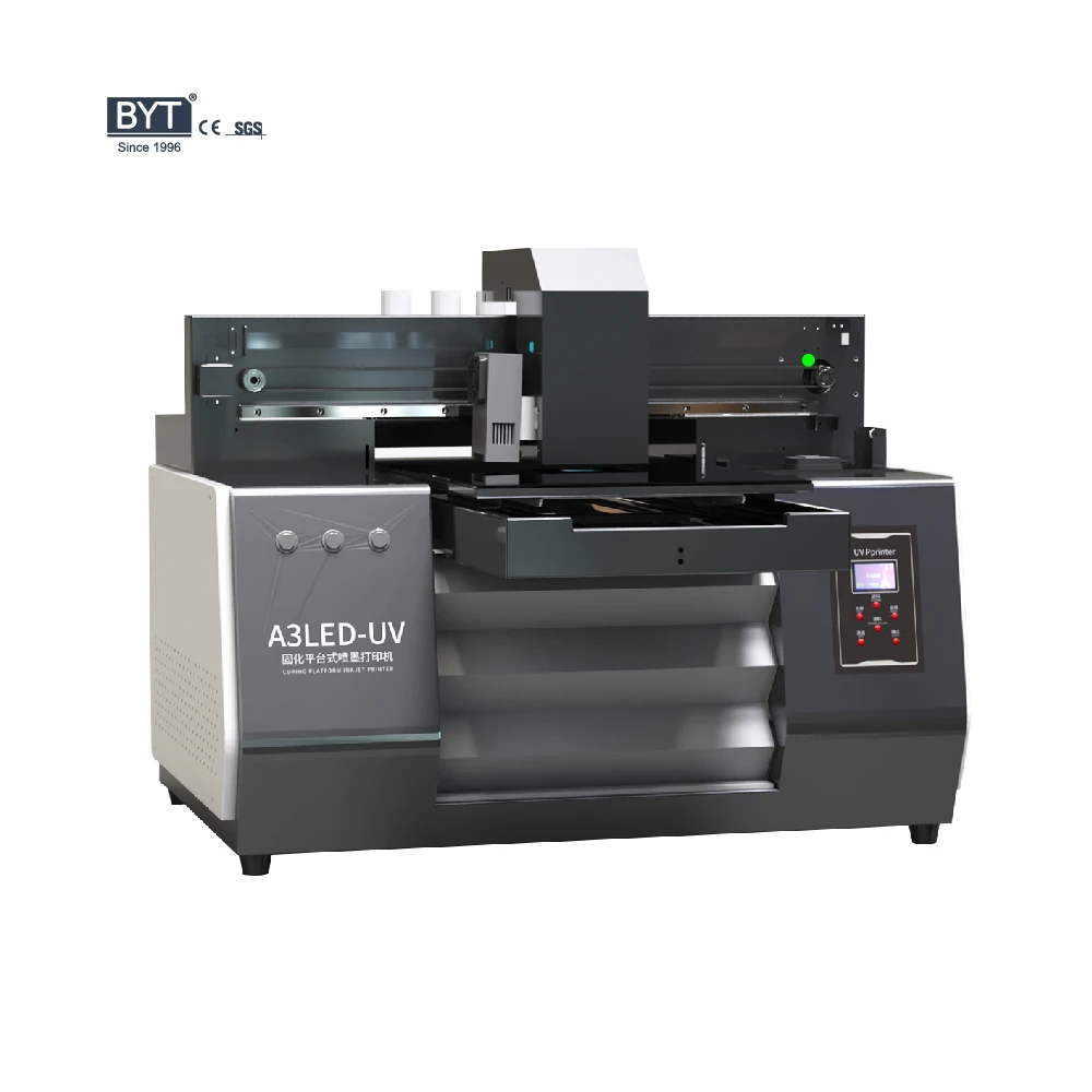 factory price small desktop digital inkjet flatbed A3 uv printers for logo printing