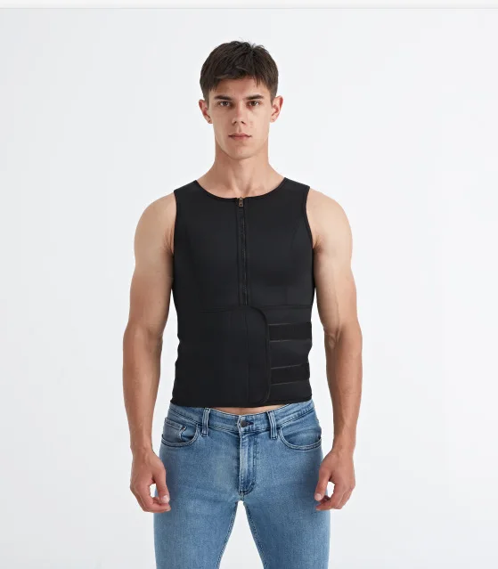 Wholesale Neoprene Body Shaper Shapewear Fitness corset vest with waistband and belly