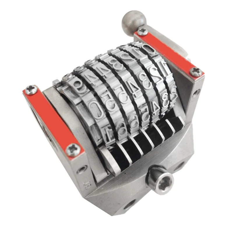 Numbering machine digits number plate printing machine horizontal vertical jump mode