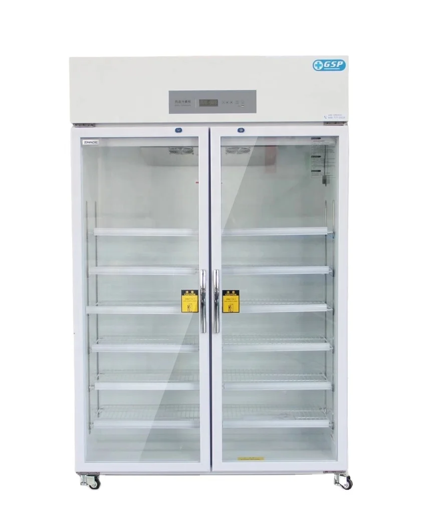 2-8 Degree Low temperature storage medical blood bank refrigerator 800L