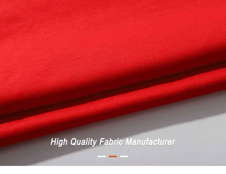 High Quality 100% Organic Cotton Garment Fabric New Collection Liquid Ammonia Finished Knit Fabric