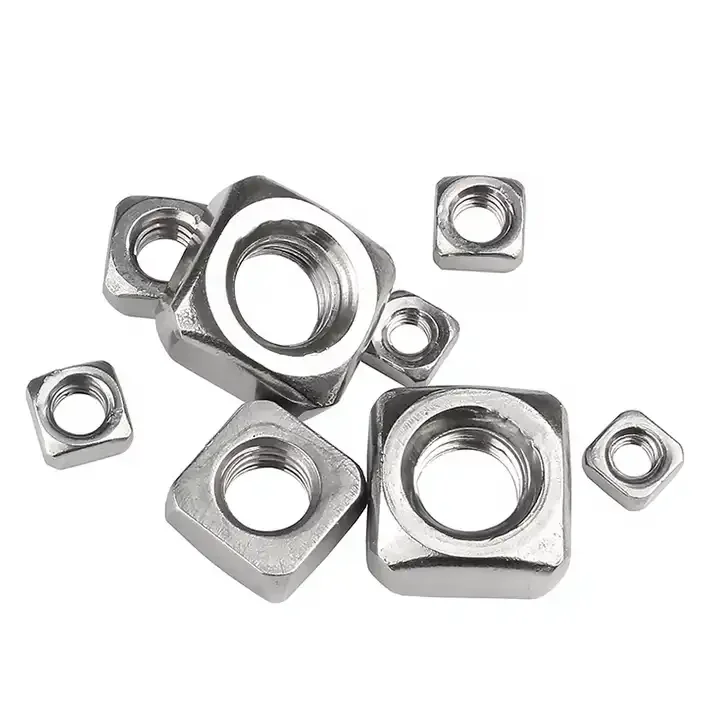 OEM Custom Zinc Plated Carbon Steel Nuts Square M4 M5 M6 M8 Stainless Steel Flat Rectangle Nut