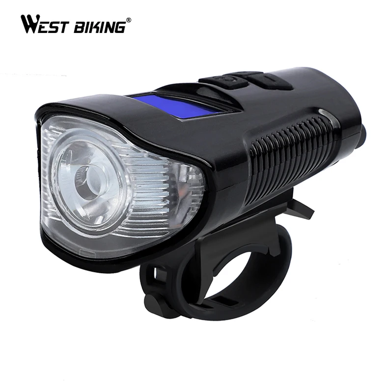 
WESTBIKING Waterproof Bike Headlight Electric Horn Bicycle Accessories MTB Wired Bicicleta Electrica USB Rechargeable Bell Light 