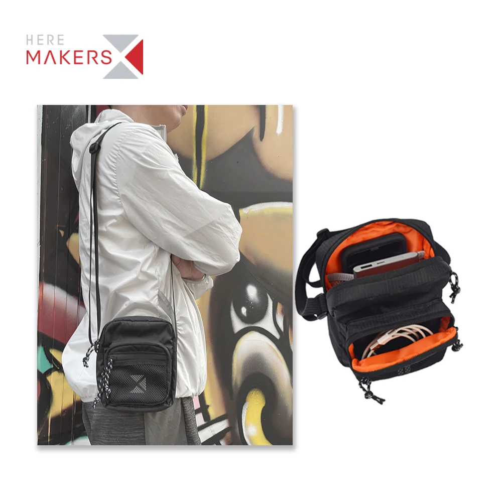 High quality lightweight waterproof black messenger bags Borsa a tracolla ladies shoulder bag
