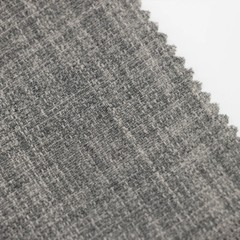 Mand textile wholesale good quality modern polyester dyed coated blackout linen style roller blind fabric