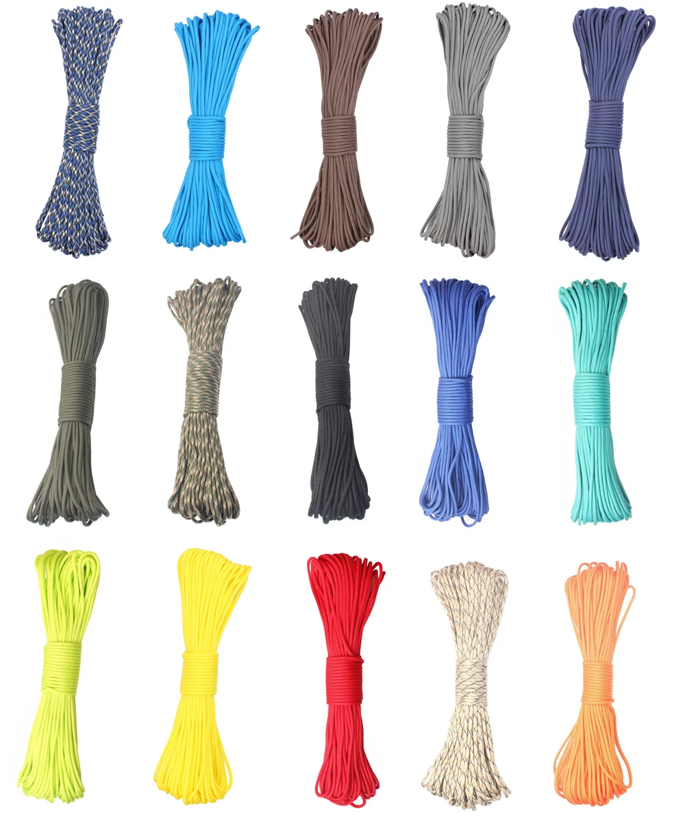 Outdoor Camping Survival Dark Blue 550lb Paracord 9 Strand Paracord Parachute Cord Lanyard Rope