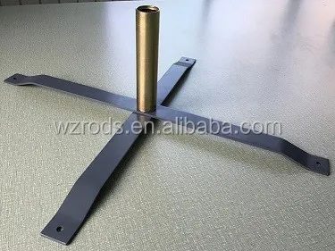 Fixed cross base/flagpole Cross base/flagpole