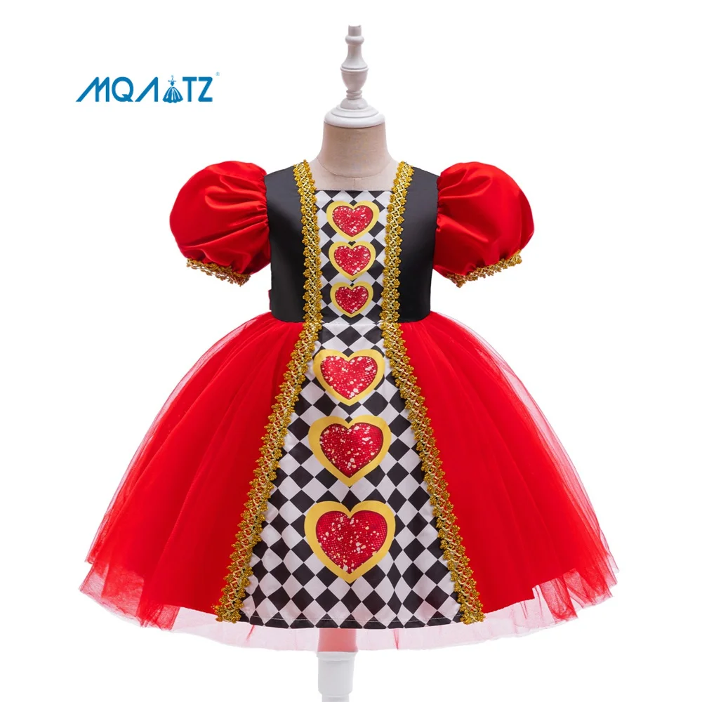 MQATZ Girls Sequined Cinderela Princess Dress Halloween Costume Birthday Party Clothing  BX6821