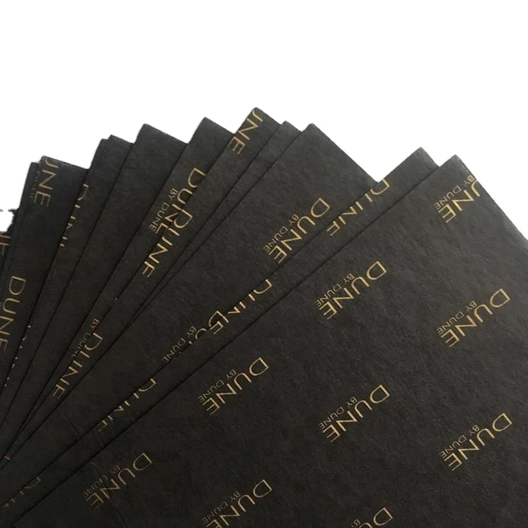 
New pattern Recycled Newsprint Brown Kraft Glassine Paper with packaging 