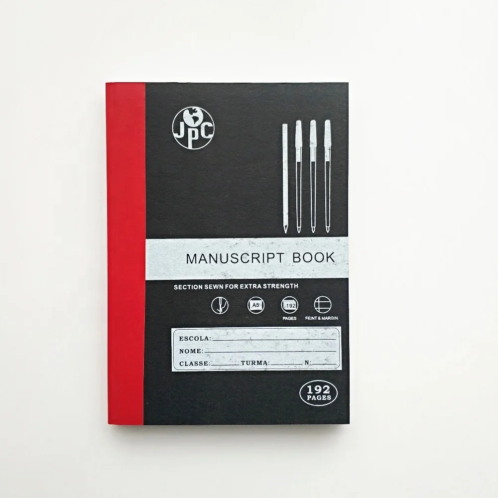 Student A4 / A5 Writing Hard Cover Counter Book With Red Margin