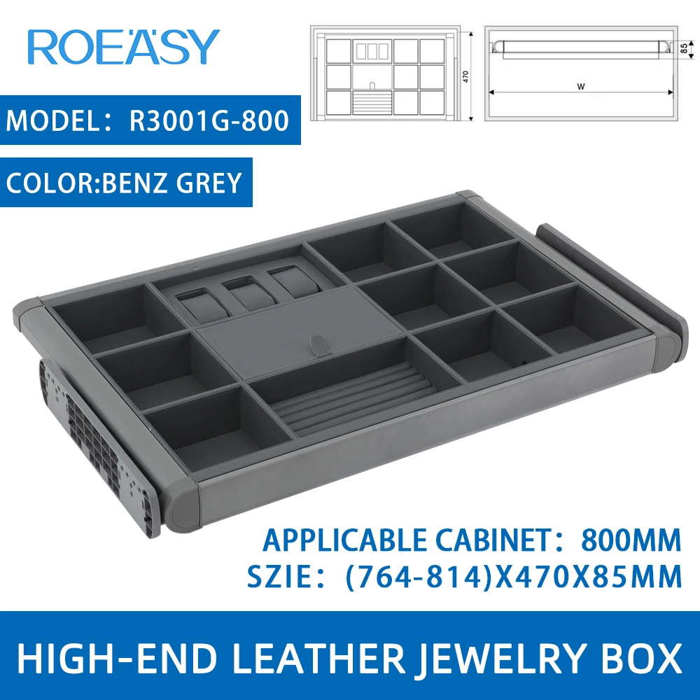 ROEASY bedroom furniture accessories pull out sliding closet wardrobes jewelry box accessories storage tray
