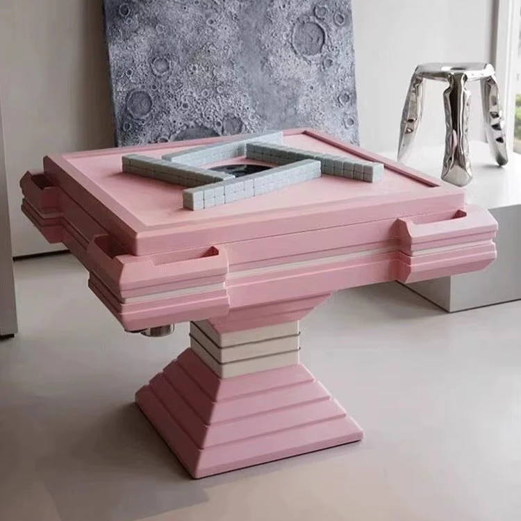 Factory custom luxury modern mahjong table, high-end clubhouse, home entertainment automatic mahjong machine