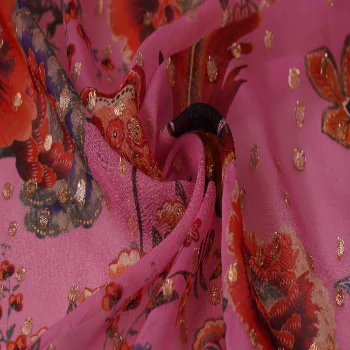 silk lurex dubai silk fabrics for clothes