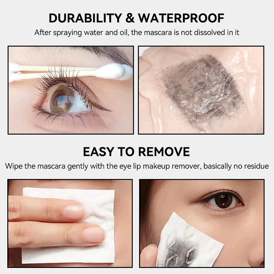 Custom Logo Waterproof Eye Makeup Sliver Tube Black Mascara Lengthening Curling Thick Eyelashes Curved Metal Iron Mascara
