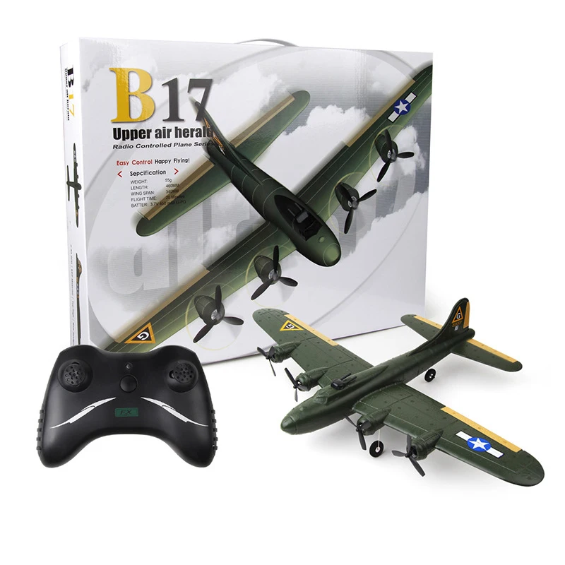 Хоши FX817 B-17 RC самолет с неподвижным крылом планер EPP Поролоновый B17 истребитель RTF Самолет 2 4 ГГц 2CH 6-Axis Gyro летательные аппараты