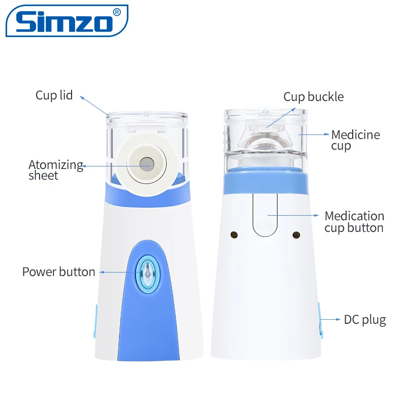 
Mini Ultrasonic Nebulizer Atomizer Inhaler Rechargeable Handhead Mesh Nebulizer For Children Asthma Health Care 